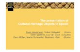 The presentation ofThe presentation of Cultural Heritage ...public-repository.epoch-net.org/presentations/rome/Presentation of C… · The presentation ofThe presentation of Cultural