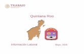 Quintana Roo - Gob€¦ · Nacional Quintana Roo Periodo 19,927,696 379,254 Abril 2020 Tasa de Desocupación (por ciento) 1/ 2.9 3.0 Marzo 2020 Conflictividad colectiva laboral en