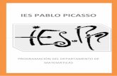 IES PABLO PICASSO · 2019-12-18 · 5 CONTEXTUALIZACIÓN El IES Pablo Picasso está situado en el barrio del Parque Alcosa, un área periurbana de la ciudad de Sevilla, a cierta distancia