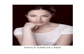 PAULA GARCIA LARA · 2016- 2017- “Los Enigmas de Cervantes”, RTVE, Producción propia TVE- Personaje “Catalina de Salazar” 2016- 2017- “En Onda”, Programa Canal + TV,