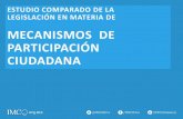MECANISMOS DE PARTICIPACIÓN CIUDADANAimco.org.mx/wp-content/uploads/2016/04/2016...• En cuatro de 25 leyes de participación ciudadana no se establecen mecanismos para poder impugnar