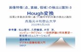 -33 Hough 変換 - Wakayama Universityweb.wakayama-u.ac.jp/~wuhy/CV/CV2010/CV06.pdfN個の点によって表されたモデル する。これらの点から、 から、点 を選択