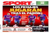Nº 14020 1 euro los fichajes jugaran · los fichajes jugaran tras el paron entrevista sport a eusebio sacristán ´ ´ noticia sport Valverde ha diseñado un plan para que los nuevos