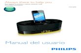 DS1600 Alguna Philips - media.flixcar.com · • Retire iPod/iPhone/iPad de la base. Sugerencia • Al colocar o quitar el iPod/iPhone/iPad, sujete el iPod/ iPhone/iPad en el mismo