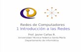 Introducción a las RedesProf. Javier Cañas R. 13 LAN, MAN y WAM Una manera de caracterizar las redes es por su tamaño • LAN (Local Area Network): Redes con menos de 1 Km de extensión