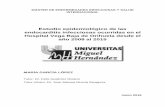 Estudio epidemiológico de las endocarditis infecciosas ...dspace.umh.es/bitstream/11000/3284/1/GARCIA LOPEZ, MARIA.pdf · infecciosas atendidos en el Hospital Vega Baja de Orihuela