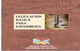 LEGISLACIÓN BÁSICA PARA ENFERMERÍAportalcecova.es/output/files/legislacionEnfermeria.pdf · LEGISLACIÓN BÁSICA PARA ENFERMERÍA Legislación Sanitaria de Ámbito Nacional Son