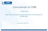 Conociendo el CNB - mineduc.gob.gt › portal › contenido › a...Conociendo el CNB DIGECUR Guatemala, abril 2013 Taller de capacitación para docentes y Directores de ... FUNDAMENTO