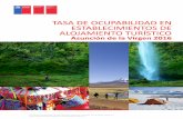 TASA DE OCUPABILIDAD EN ESTABLECIMIENTOS DE … · 14,7 10,1 5,5 13,5 23,7-3,7-6,2 14,0 10,6 22,4 18,9-7,2 21,0 0,1 Arica Iquique Antofagasta San Pedro de Atacama Copiapó y Volcán