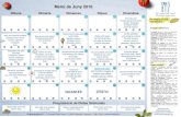 Menú de Juny 2018 · 2018-05-31 · Menú de Juny 2018 K Patates i pastanaga bullida, lluç al forn i fruita Al·lèrgies al ou: la truita es substituirà truita de maicena, llet