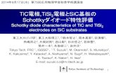 TiC電極,TiSi 電極とSiC基板の Schottkyダイオード … › pdf › 201409oubutsu › suzuki...・TiC やTiSi 2の電極を形成すれば 広い熱処理温度範囲において理想