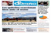 P11 ño.info Los quiteños reaccionan Calificación … · 2016-08-11 · De 11 17 gost e 2016 • L UITEÑO Actualidad 3 Balance del sismo que afectó al Distrito Metropolitano de