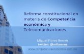 Reforma constitucional en materia de Competencia …kiobit.net/competenciae/docs/Presentacion_de...Reforma constitucional en materia de Competencia económica y Telecomunicaciones