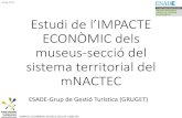 Estudi de l’IMPACTE ECONÒMIC dels museus … › documents-mnactec › Impacte econòmic...IMPACTE ECONÒMIC MUSEUS SECCIÓ mNACTEC Maig 2017 ESCENARI CENTRAL RA S CS APERER L A