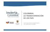 COLOMBIA: LA TRANSFORMACIÓN DE UN PAÍS · 124.225 –1,24 Millones 0 20 1,24 –7,45 Millones 1,24 30 Más de 7,45 Millones 2,85 50 Tasa de cambio de referencia: USD 1 = COP 2.000.