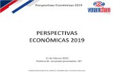 PERSPECTIVAS ECONÓMICAS 2019 - VenAmCham › wp...Perspectivas-Economicas... · Perspectivas Económicas 2019 VENAMCHAM GERENCIA DE COMITÉS E INFORMACIÓN / ESTUDIOS ESPECIALES