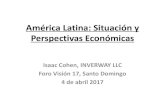 América Latina: Situación y Perspectivas Económicas › wp-content › uploads › ... · Desaceleración en China •Después de crecer a dos dígitos en casi tres décadas: FMI