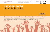 En temps de crisi, enfortim la solidaritat · Igualada Solidària Escolteu cada diumenge a les 10 del núm.12 matí el programa d’IGUALADA SOLIDÀRIA a Ràdio Igualada (103.2 FM)