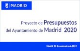 Proyecto de Presupuestos del Ayuntamiento de Madrid 2020 › wp-content › uploads › 2019 › 11... · Índice de confianza empresarial (Var. Interanual) +0,5 -0,6 -2,1 +1,1 ptos