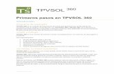 Primeros pasos en TPVSOL 360 - sdelsol.com · GP.NT.01.01. Rev:0 Fecha: 12-11-2018 . Primeros pasos en TPVSOL 360. Introducción Programa de mostrador TPVSOL 360 es un módulo terminal