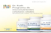 Dr. Rath Programa de micronutrientes celulares vitales · sustancias vegetales biológicamente activas (fitobiológicas), ácidos grasos omega-3 y aminoácidos esenciales en la composición
