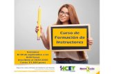 Curso de Formación de Instructores - Nuevo León€¦ · Curso de Formación de Instructores Iniciamos El 30 de septiembre a las 8:00 horas Inscríbete al 2020-2850 Costo: $1,850