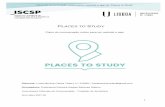 PLACES TO STUDY - WordPress.com · 2018-09-25 · Plano de comunicação online para o website e app do “Places to Study” 1 Discente: Luísa Merícia Caires Teles | n.º 219801