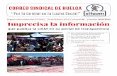 CORREO SINDICAL DE HUELGA - SITUAMsituam.org.mx/.../2019/02/CORREO-de-huelga-6-OK.pdf · Con la información que presenta en el portal de transparencia la Institución, se hizo un