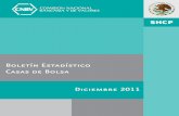 Boletín Estadístico Casas de Bolsa Diciembre 2011 · 2015-12-01 · 4 Presentación6 Evaluación de la calidad y oportunidad de la información 8 Clasificación de las Casas de