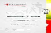 CERTIFICADO DE GRADUAÇÃO · CERTIFICADO DE GRADUAÇÃO DATA ASSOCIAÇÃO A Federação Portuguesa de Taekwondo, UPD, certifica que o praticante obteve a Graduação de 1º KUP efectuado
