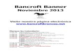 November 2013 Banner Spanish - San Leandro Unified School ... · Bancroft Banner Noviembre 2013 Visite nuestra página electrónica Marque Su Calendario: 11/01/13: Calificaciones