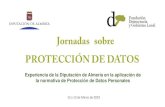 Presentación de PowerPoint · 2019-09-23 · Jornadas sobre Protección de Datos Experiencia de la Diputación de Almería (Marzo/2019) ESTRUCTURA ORGANIZATIVA Servicio de Organización
