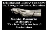 Bilingual Holy Rosary All Mysteries/Litanies€¦ · La Asunción de la Santisima Virgen Maria “¡Tú eres la gloria de Jerusalén, tú el gran orgullo de Israel, tú el insigne