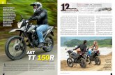 AKT TT 150R - La Revista De Motos · El cambio de la nueva TT es evidente por todos lados, nuevo tablero que incluye indicador de cambios, nuevo chasis de doble cuna, motor revisado