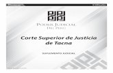 Corte Superior de Justicia de Tacna · Predio Urbano denominado Lote 7 de la Manzana 377, ubicado en Sector 18, del PROMUVI Señor de Los Mi-lagros, por el frente colinda con la Calle
