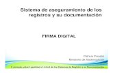 Sistema de aseguramiento de los registros y su documentaciأ³n II Jornada sobre Legalidad y Licitud de