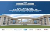 Lista de Materiales - Westhill Institute · 2019-12-20 · Lista de Materiales 2019/2020 6to Año Cantidades Material 3 6 1 1 100 pgs. Cuaderno Cuadriculado tamaño carta Matemáticas