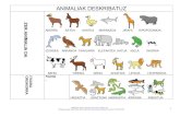 ANIMALIEN DESKRIBAPENA -----------NOLAKOA DA · 2014-12-12 · animaliak deskribatuz z e r a n i m a l i a d a akerra astoa ahatea marrazoa jirafa hipopotamoa izurdea arranoa txakurra