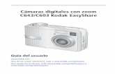 Cámaras digitales con zoom C643/C603 Kodak EasyShare · Cámaras digitales con zoom C643/C603 Kodak EasyShare Guía del usuario  Para ver los cursos interactivos, vaya a
