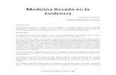 Medicina Basada en la Evidencia - fmed.uba.ar Basad… · La Medicina Familiar es quizás una de las especialidades más jóvenes dentro de la medicina y se ocupa de la atención