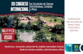 de octubre de 2018 MONTERÍA, COLOMBIA · Dinamismo, innovación y desarrollo de ciudades intermedias: lecturas desde las ciencias contables, administrativas y afines Finalidad La