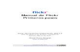 Manual de Flickr Primeros pasos - WordPress.com€¦ · Primeros pasos 2. Tenemos varias opciones, entre ellas la de crear una cuenta nueva: ... aparecerá el formulario para crear