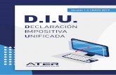 D.I.U. - ATER · D.I.U. Declaración Impositiva Unificada VERSIO 1.2 Mayo 2019 Pág. 8 En la pestaña DETERMINACIÓN, aparecen listadas las actividades equivalentes a las declaradas