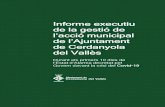Informe executiu de la gestió de l’acció municipal de l ...€¦ · 10 primers dies de crisi del Covid-19 Ajuntament de Cerdanyola del Vallès conservació de parcs i jardins