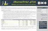 ¡BursaTris! 4T16estrategia.vepormas.com/wp-content/uploads/2017/02/Bolsa201702… · del peso frente al dólar (20% en 2016) y el aumento de operación dado el contexto económico