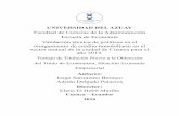 UNIVERSIDAD DEL AZUAY Validación técnica de políticas en eldspace.uazuay.edu.ec/bitstream/datos/5719/1/12039.pdf · Cuenca, abril de 2016. II Agradecimiento A la Universidad del
