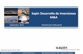 Sapin Desarrollo de Inversiones M&Asapinsa.weebly.com/uploads/5/6/0/5/5605468/present... · • Dirigió el negocio de plásticos para Continental Can en Estados Unidos, para quien