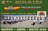 CDSCA DE OFICIALES CARTAGENA MARZO, ABRIL Y MAYO 2019 · 2019-02-28 · Simulacro de batalla de Puente de Alcolea (Revolución de 1868). Actuaciones en la liberación de Cádiz y