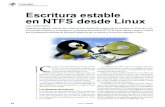 tecnologías Driver para NTFS en Linux Escritura …...truyendo millones de ficheros y directorios so-bre imágenes de particiones NTFS recopiladas en los últimos cuatro años, así