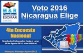 Voto 2016 Nicaragua Elige - Radio La Primerisima...Encuesta Elecciones Nacionales 2016-Nicaragua Elige, Cuarta Medición; M&R Consultores, realizada del 27 de Julio al 01 Agosto de